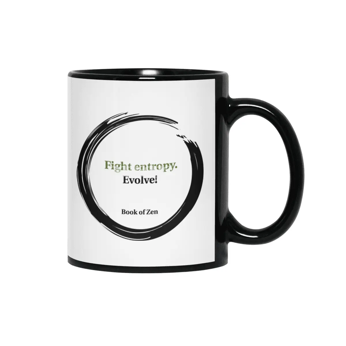 Book of Zen Inspirational Quote on Life Siyah Kupa