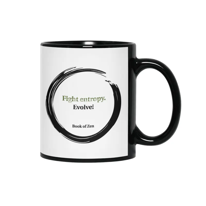 Book of Zen Inspirational Quote on Life Siyah Kupa