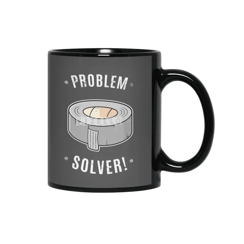 Duct Tape - Problem Solver Siyah Kupa