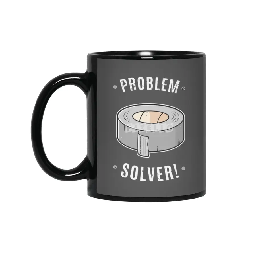 Duct Tape - Problem Solver Siyah Kupa