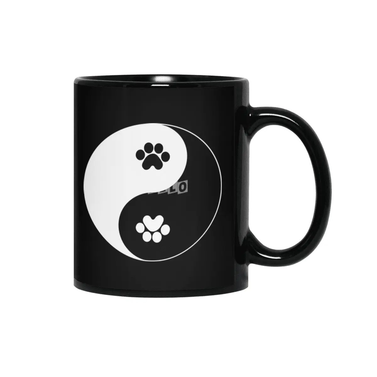 Panda yin yang Siyah Kupa