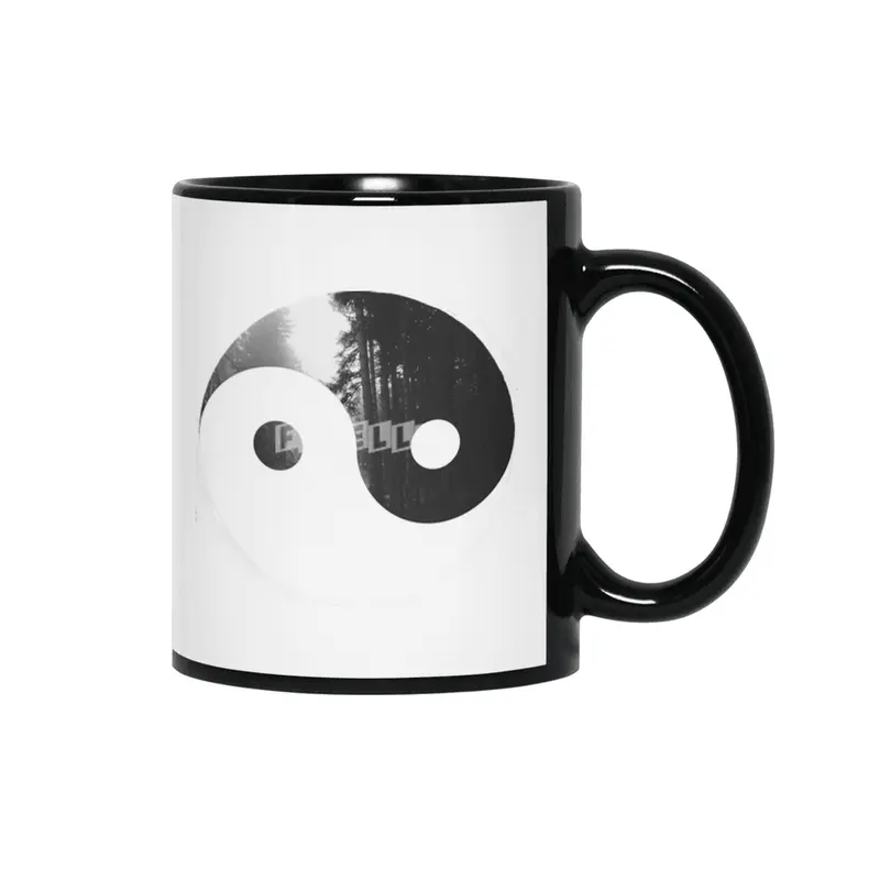Forest Yin Yang  Siyah Kupa