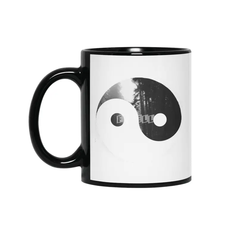 Forest Yin Yang  Siyah Kupa