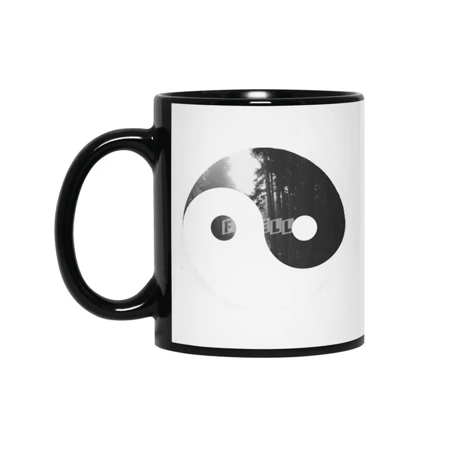 Forest Yin Yang  Siyah Kupa
