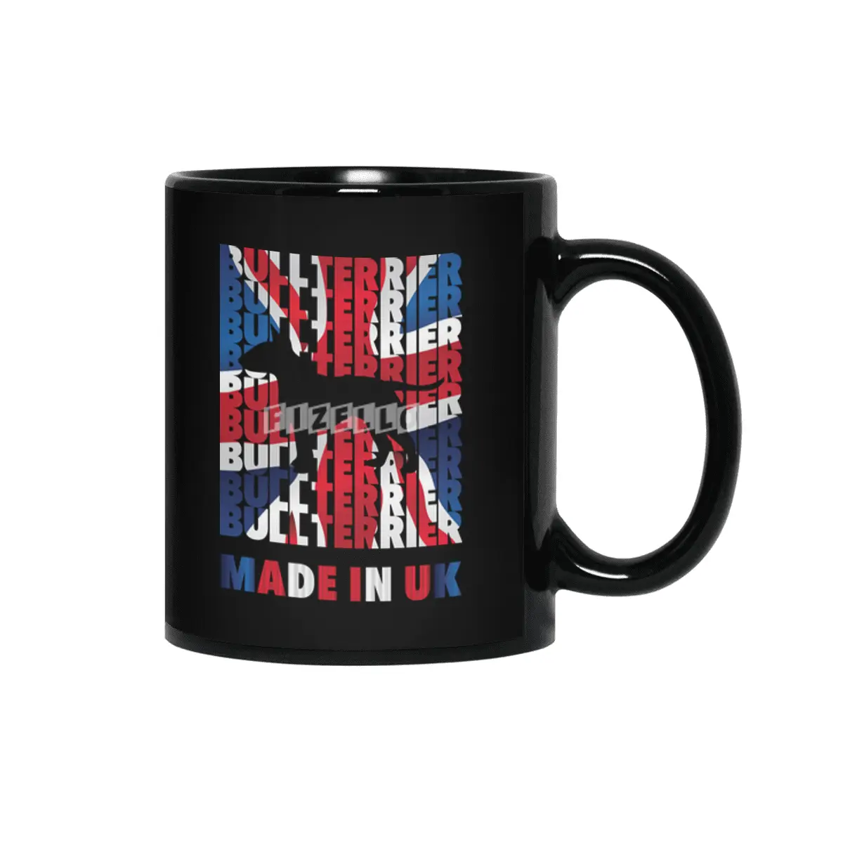 Bull Terrier Made in UK Siyah Kupa