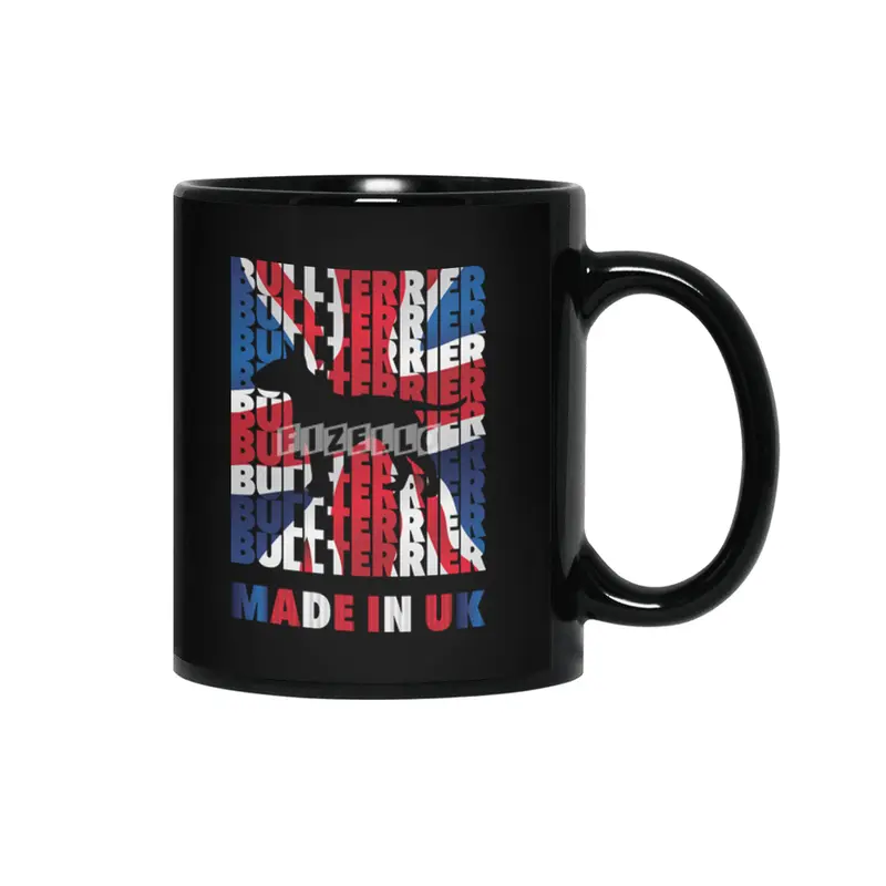 Bull Terrier Made in UK Siyah Kupa