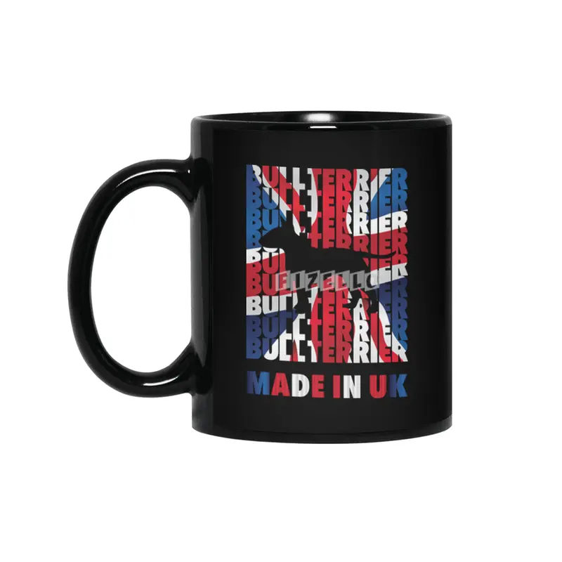 Bull Terrier Made in UK Siyah Kupa