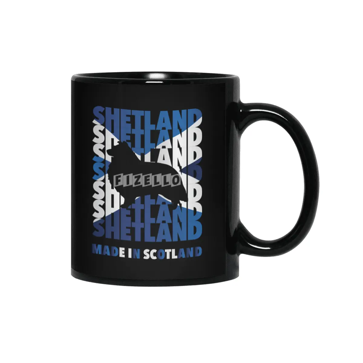 Shetland Made in Scotland Siyah Kupa