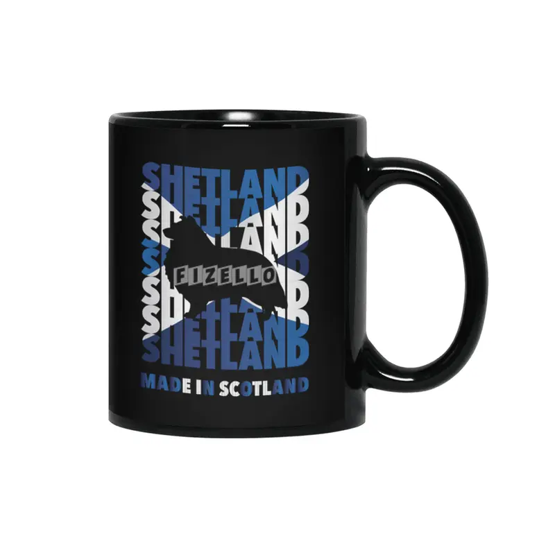 Shetland Made in Scotland Siyah Kupa