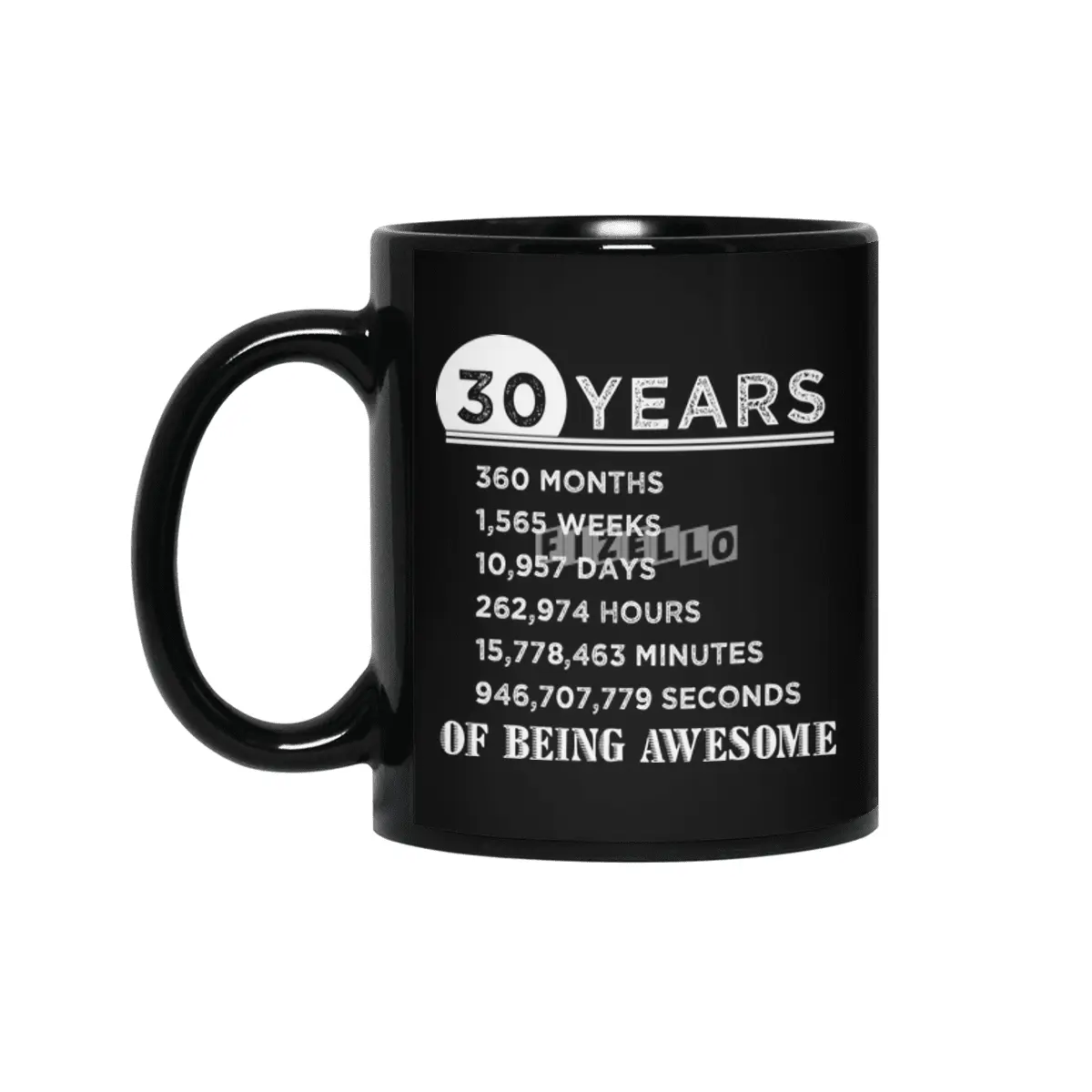 30th Birthday Gifts 30 Years Old of Being Awesome Siyah Kupa