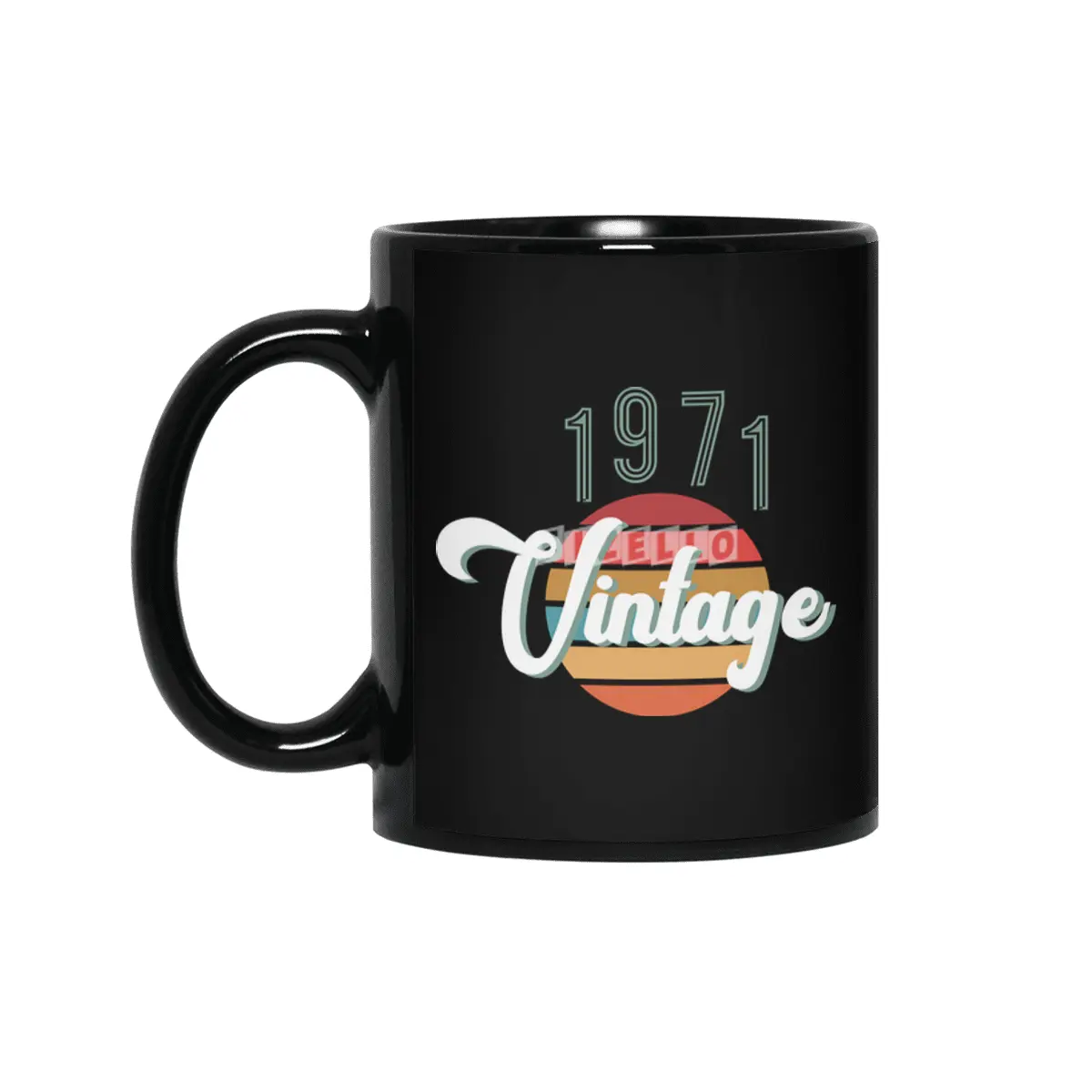 Retro Vintage Summer 1971 Siyah Kupa