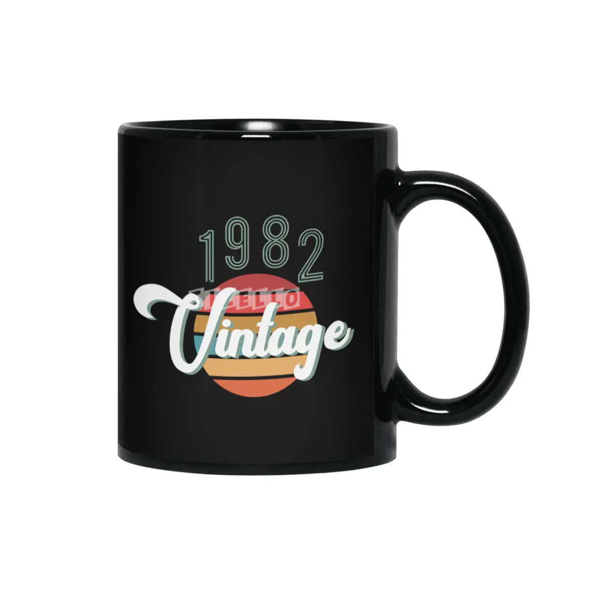 Retro Vintage Summer 1982 Siyah Kupa