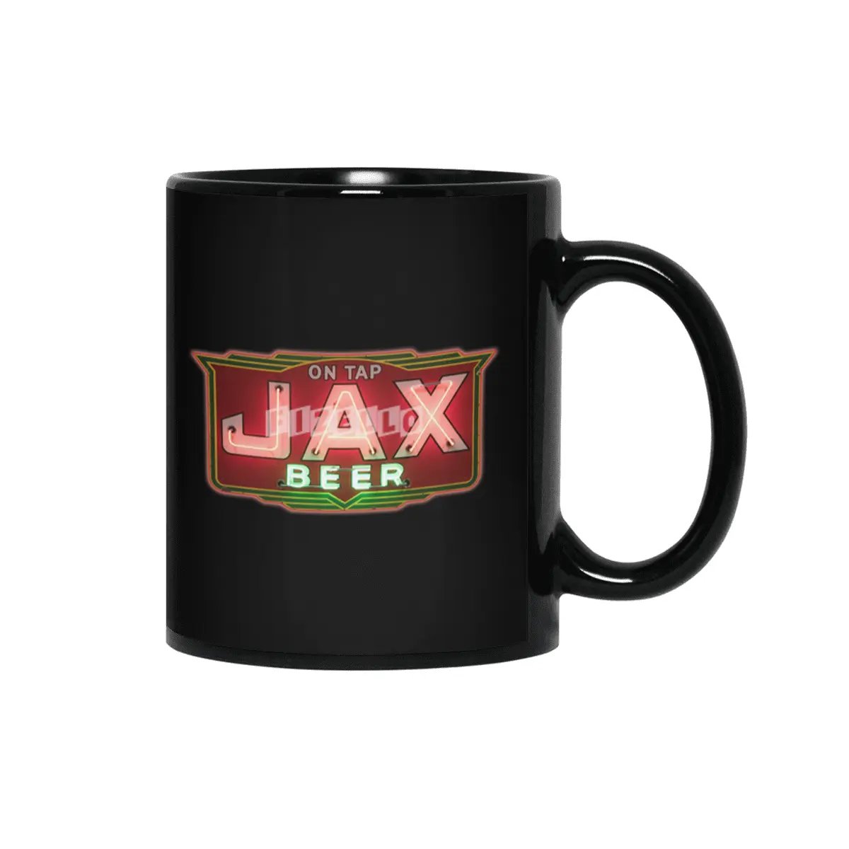 Jax Beer on Tap Vintage Neon Sign Jackson Brewery New Orleans Brewerania Siyah Kupa