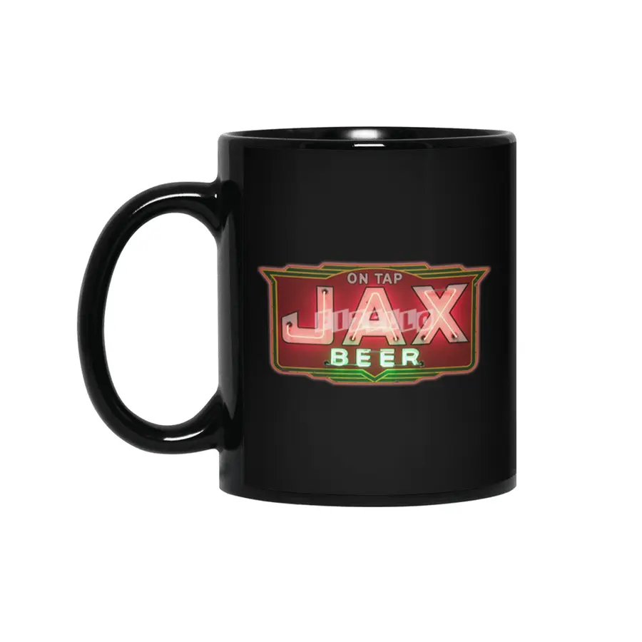 Jax Beer on Tap Vintage Neon Sign Jackson Brewery New Orleans Brewerania Siyah Kupa