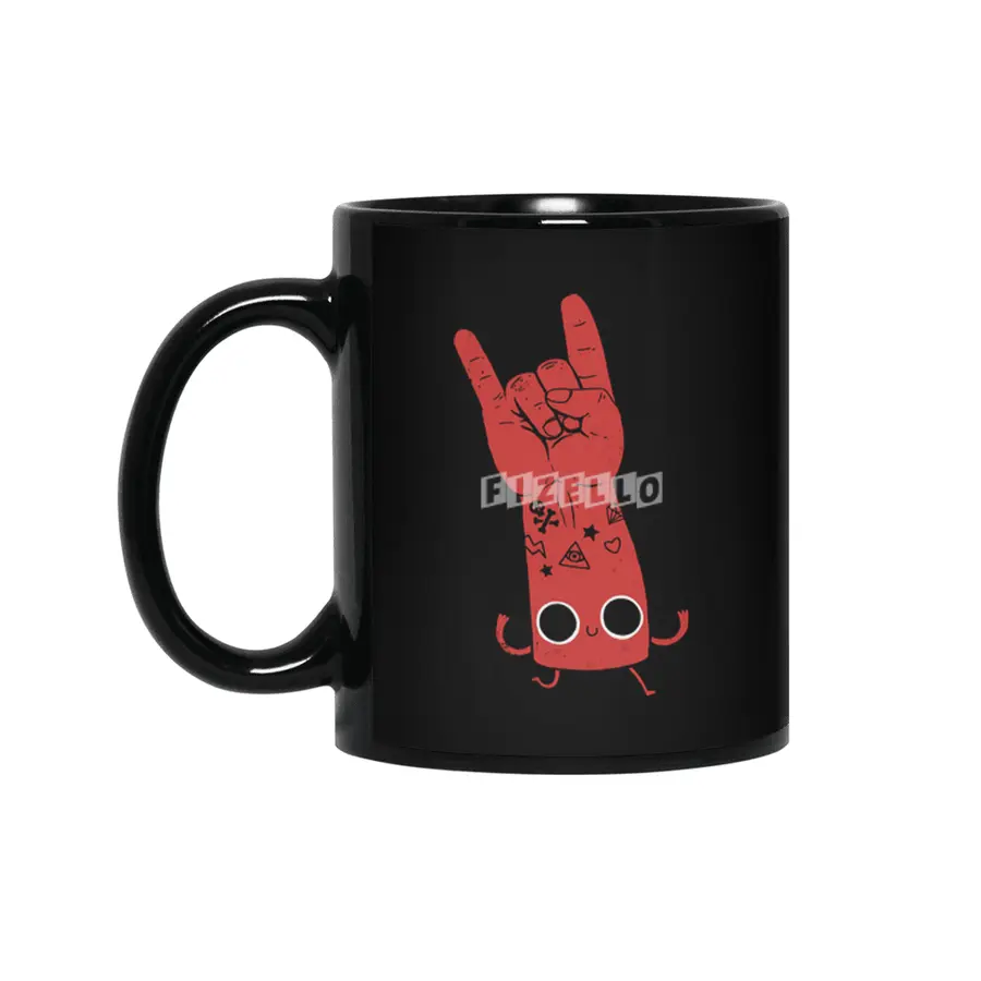 Kawaii Love Death Metal Siyah Kupa