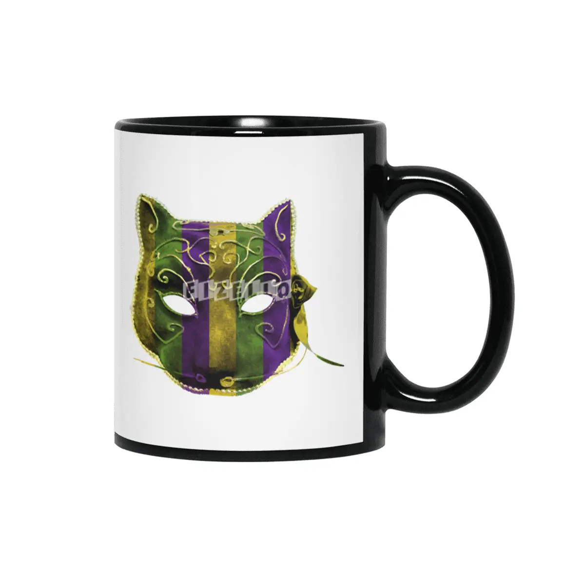 Catwoman Mardi Gras Mask Siyah Kupa