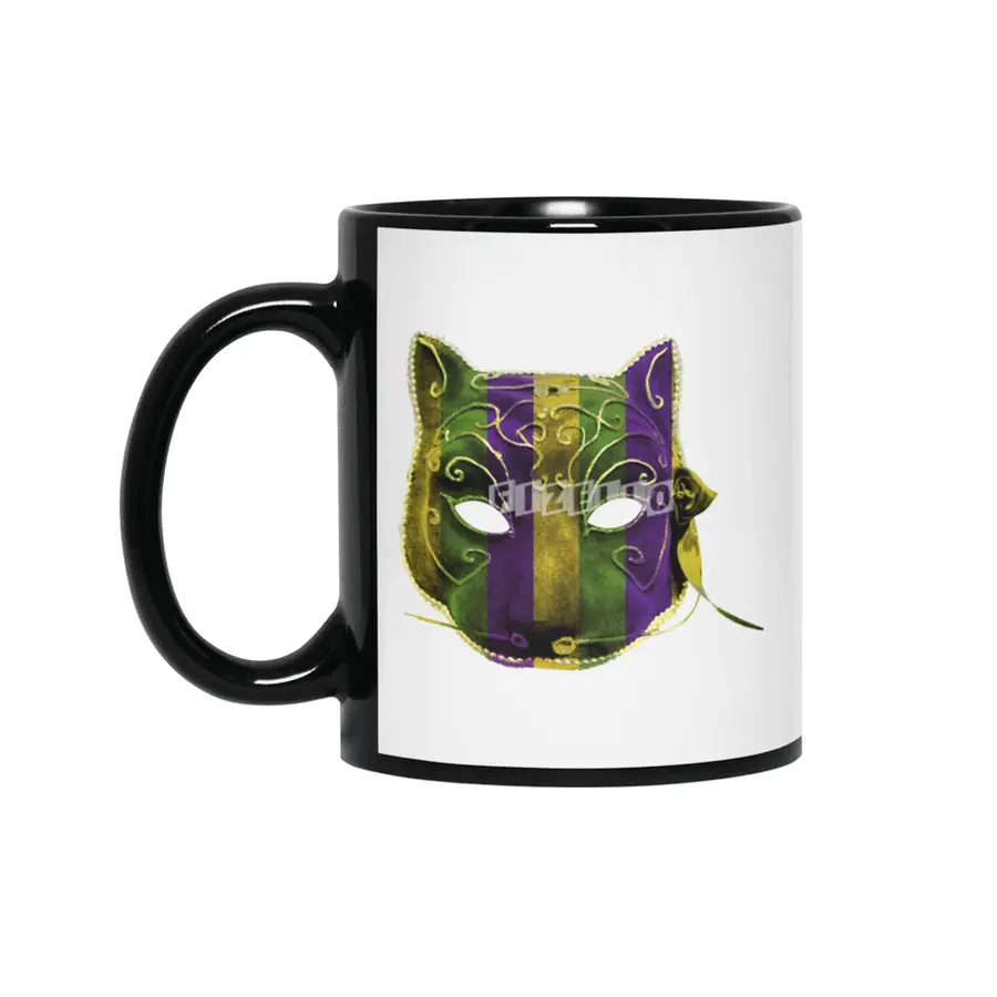 Catwoman Mardi Gras Mask Siyah Kupa