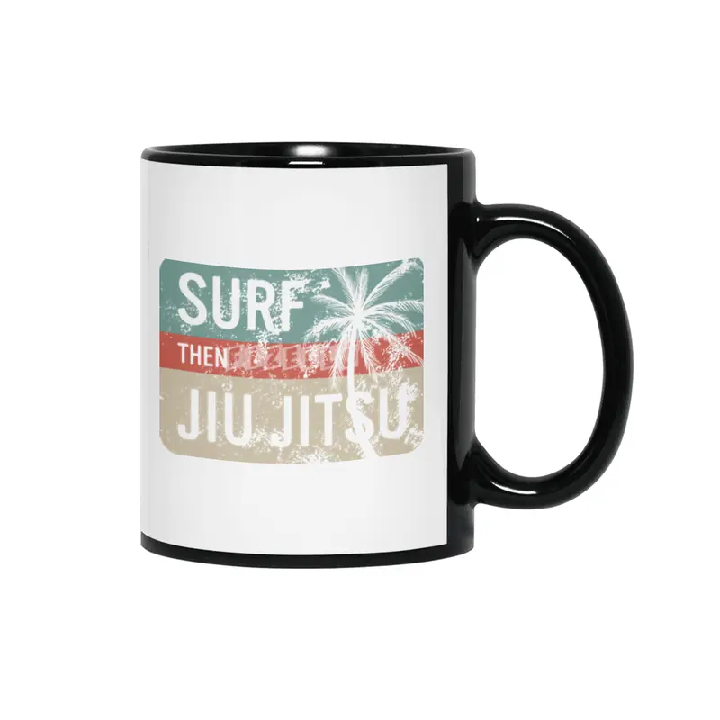Surf Then Jiu Jitsu Siyah Kupa