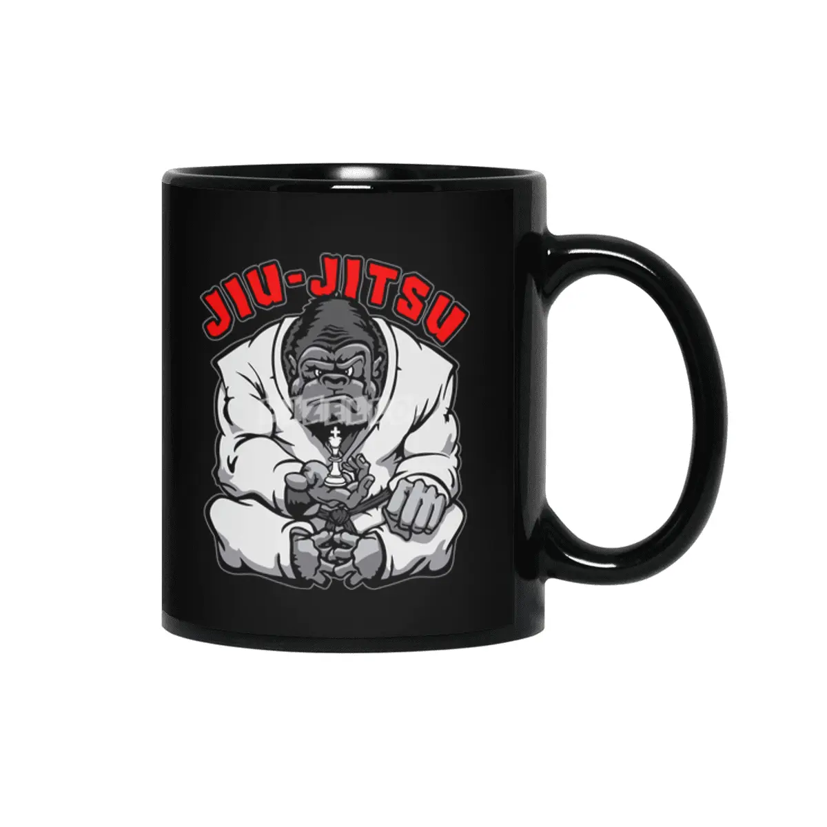 Brazilian Jiu Jitsu MMA BJJ Gorilla Grappling Chess King Siyah Kupa