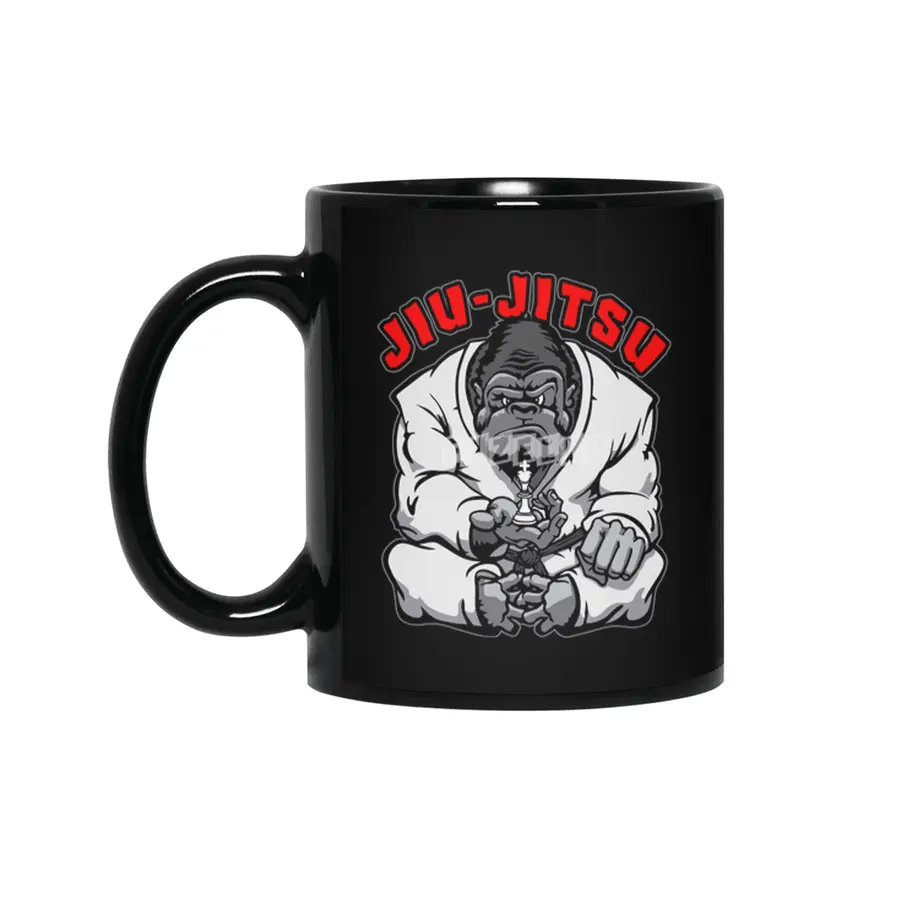 Brazilian Jiu Jitsu MMA BJJ Gorilla Grappling Chess King Siyah Kupa