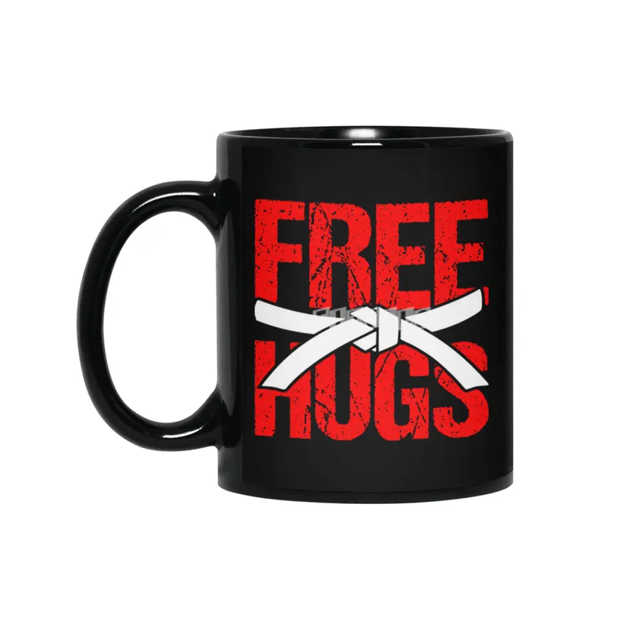 Free Hugs Martial Arts Jiu Jitsu Kung Fu Siyah Kupa