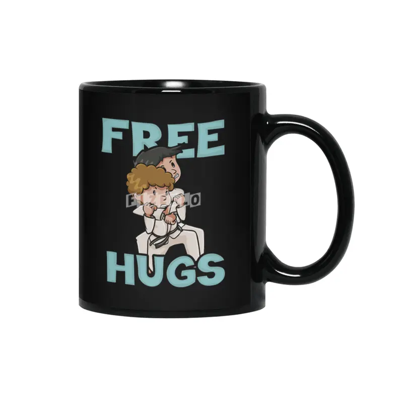 Free Hugs Martial Arts Jiu Jitsu Kung Fu Siyah Kupa