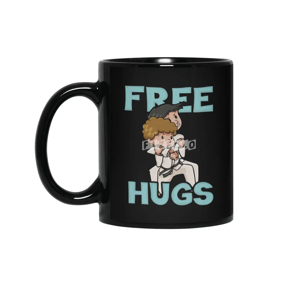 Free Hugs Martial Arts Jiu Jitsu Kung Fu Siyah Kupa