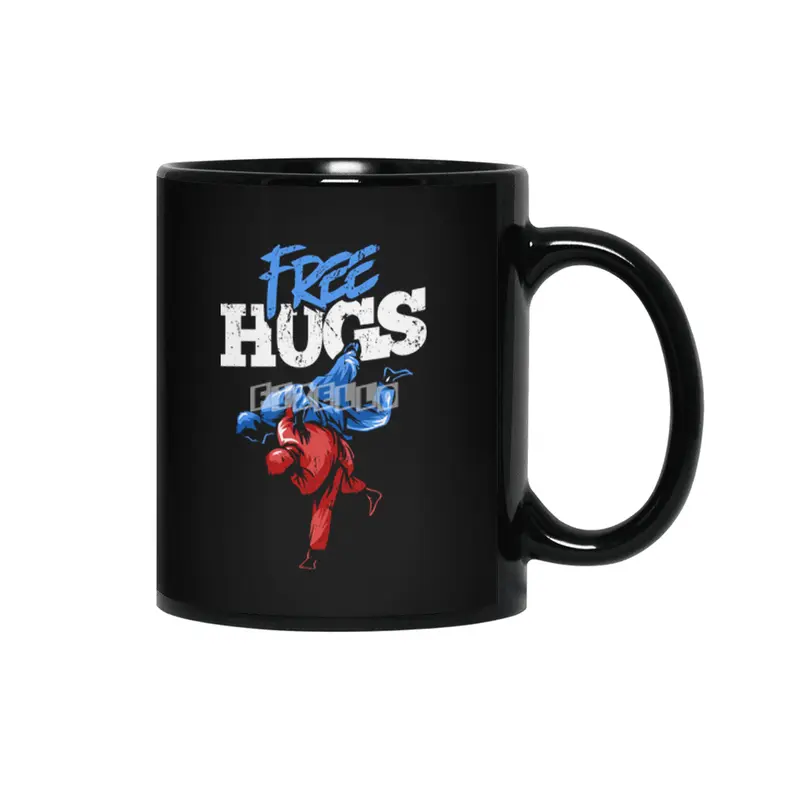 Free Hugs Martial Arts Jiu Jitsu Kung Fu Siyah Kupa