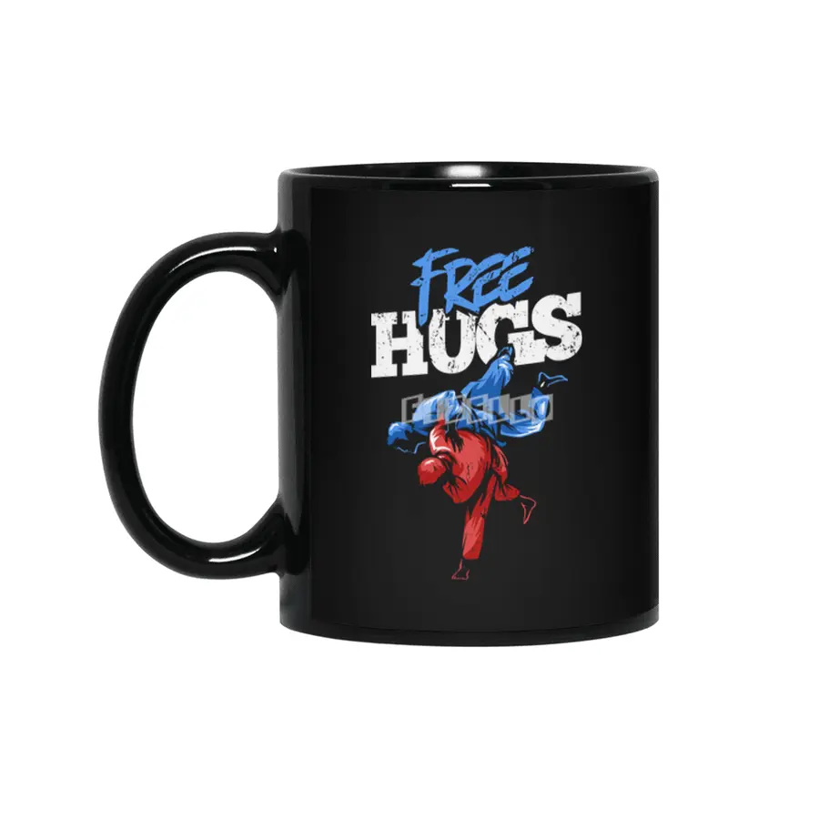 Free Hugs Martial Arts Jiu Jitsu Kung Fu Siyah Kupa