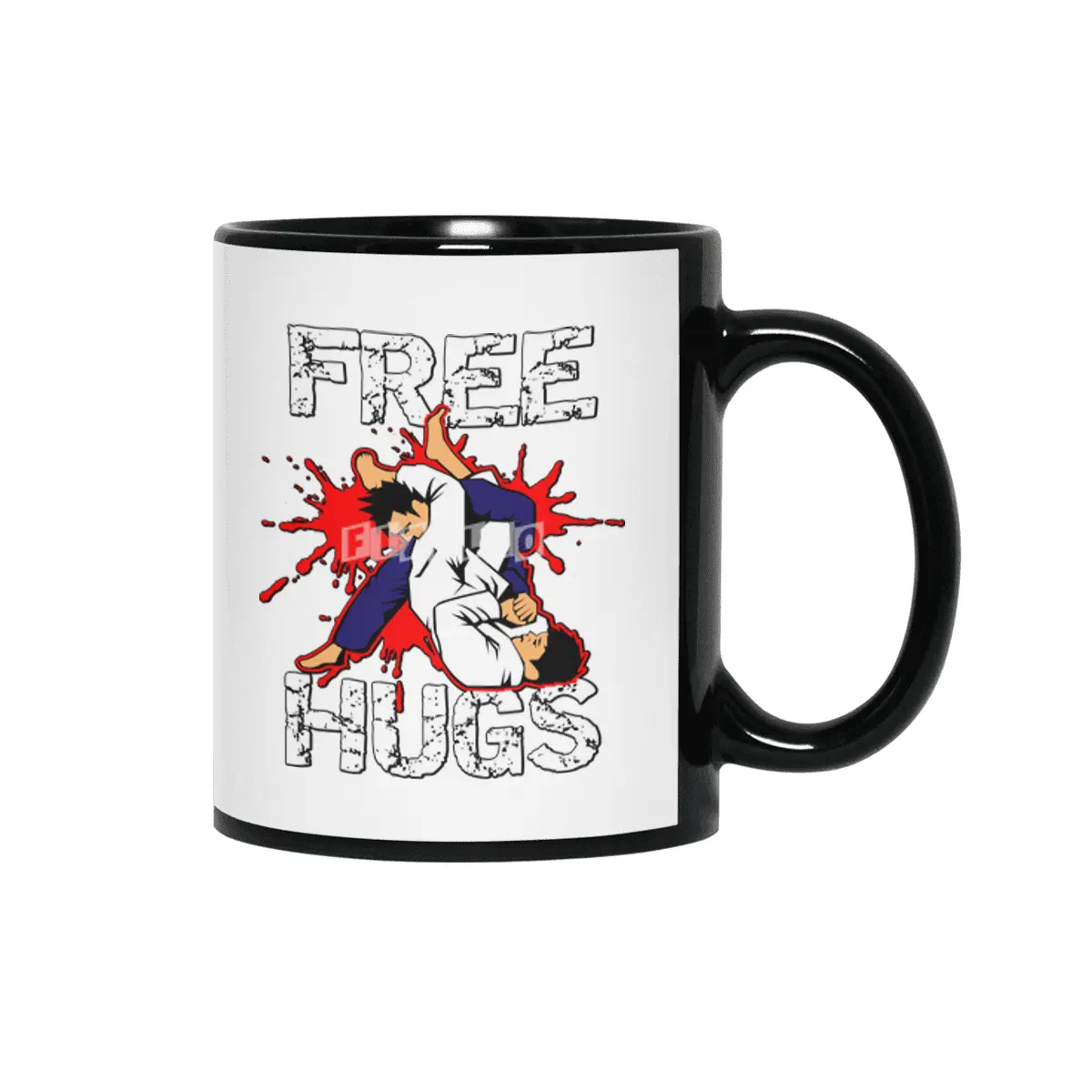 Free Hugs Martial Arts Jiu Jitsu Kung Fu Siyah Kupa