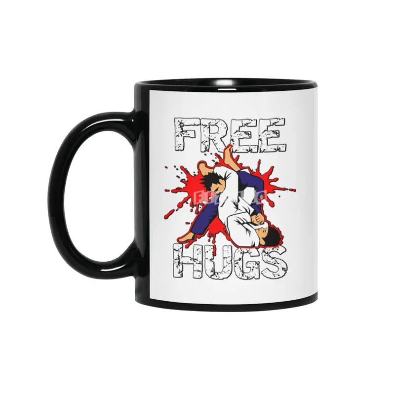 Free Hugs Martial Arts Jiu Jitsu Kung Fu Siyah Kupa