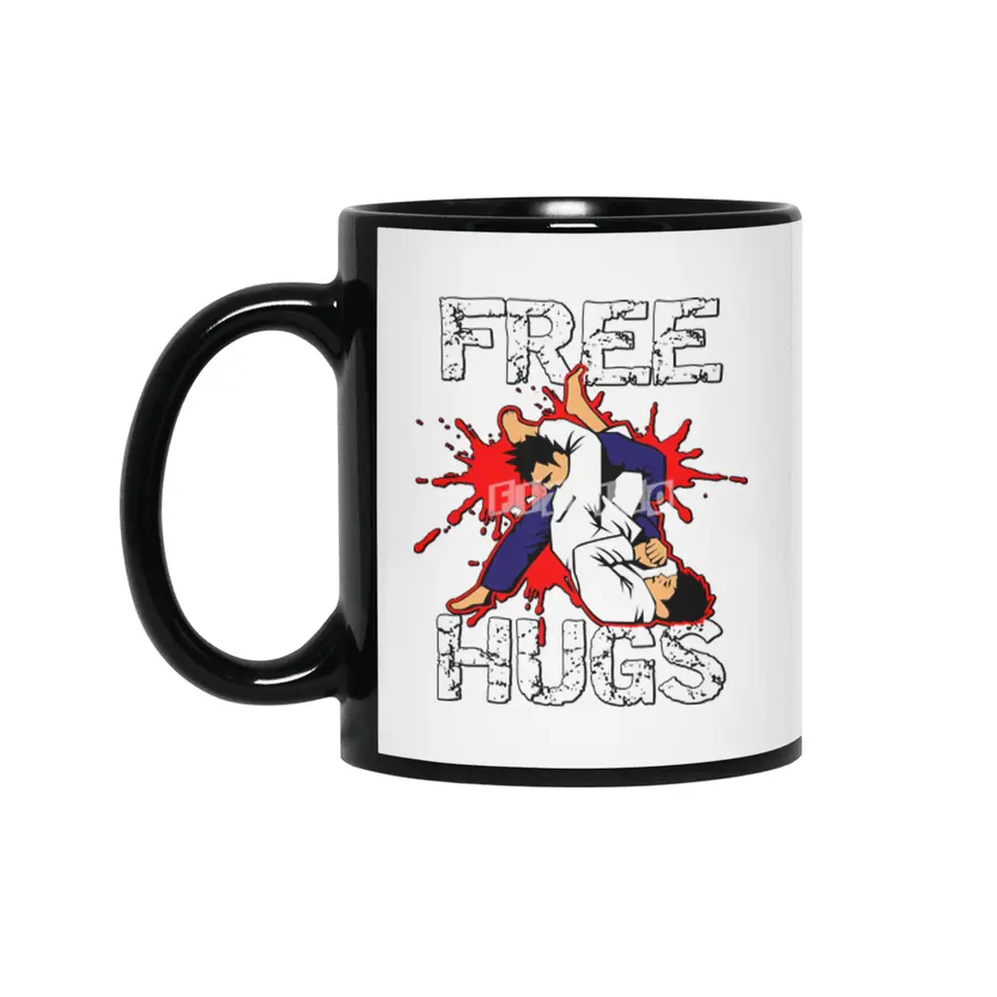 Free Hugs Martial Arts Jiu Jitsu Kung Fu Siyah Kupa