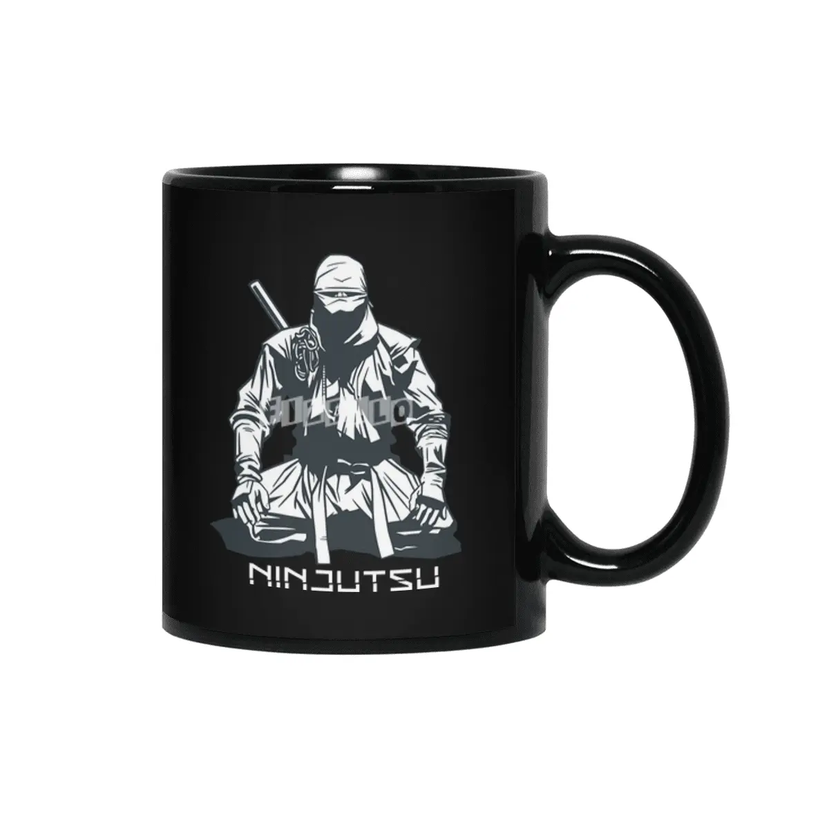 Ninja Jiu Jitsu Fighter Warrior Siyah Kupa