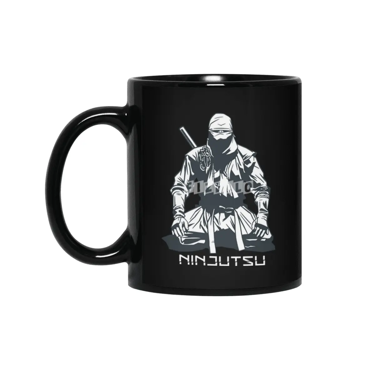 Ninja Jiu Jitsu Fighter Warrior Siyah Kupa