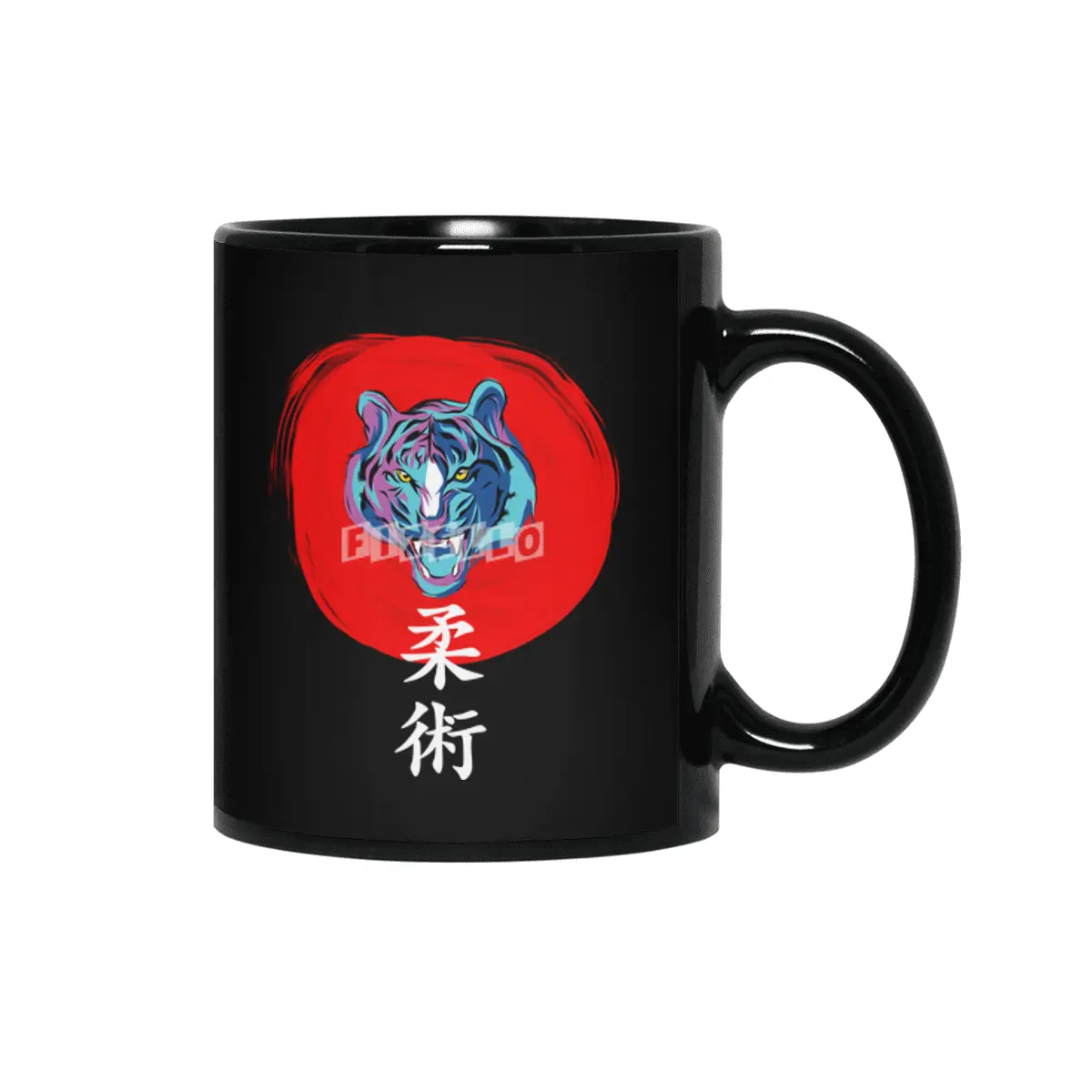 Martial arts karate jiu jitsu tiger Siyah Kupa