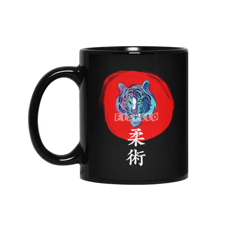 Martial arts karate jiu jitsu tiger Siyah Kupa