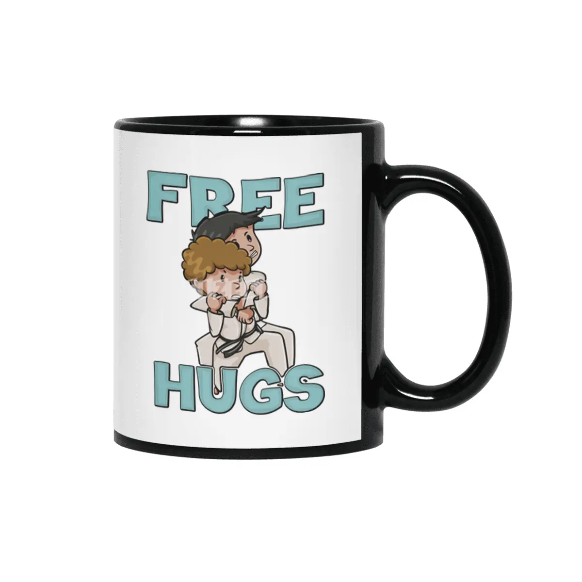 Free Hugs Martial Arts Jiu Jitsu Kung Fu Siyah Kupa
