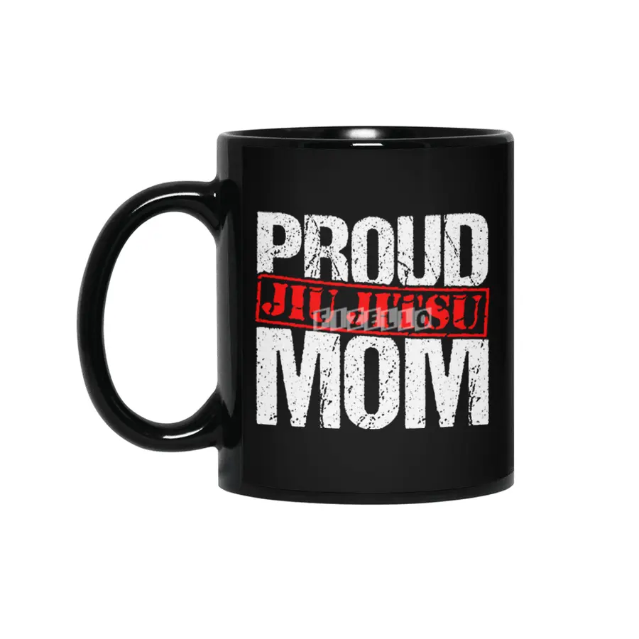 Proud Jiu Jitsu Mom BJJ Martial Arts Siyah Kupa