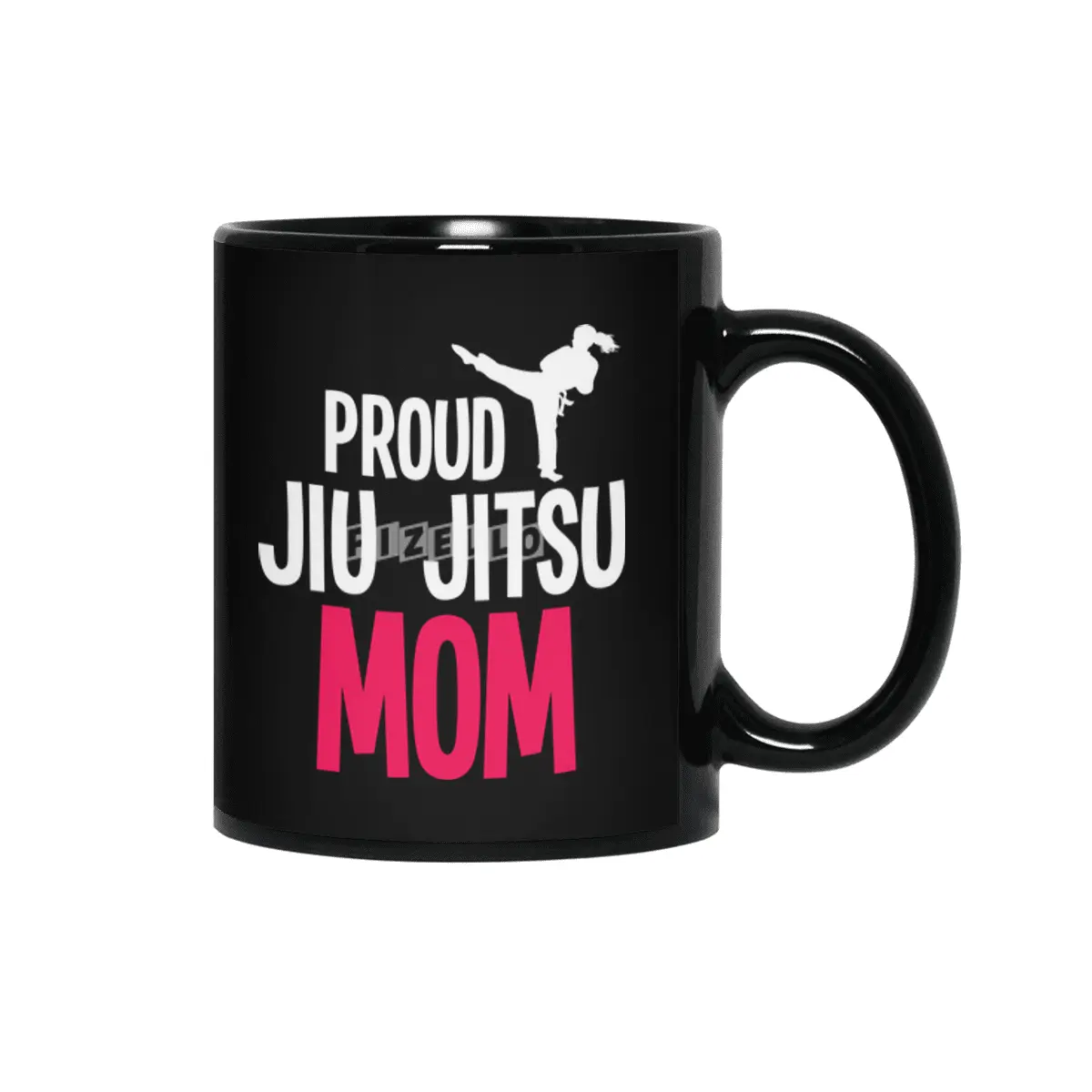 Proud Jiu Jitsu Mom BJJ Martial Arts Siyah Kupa