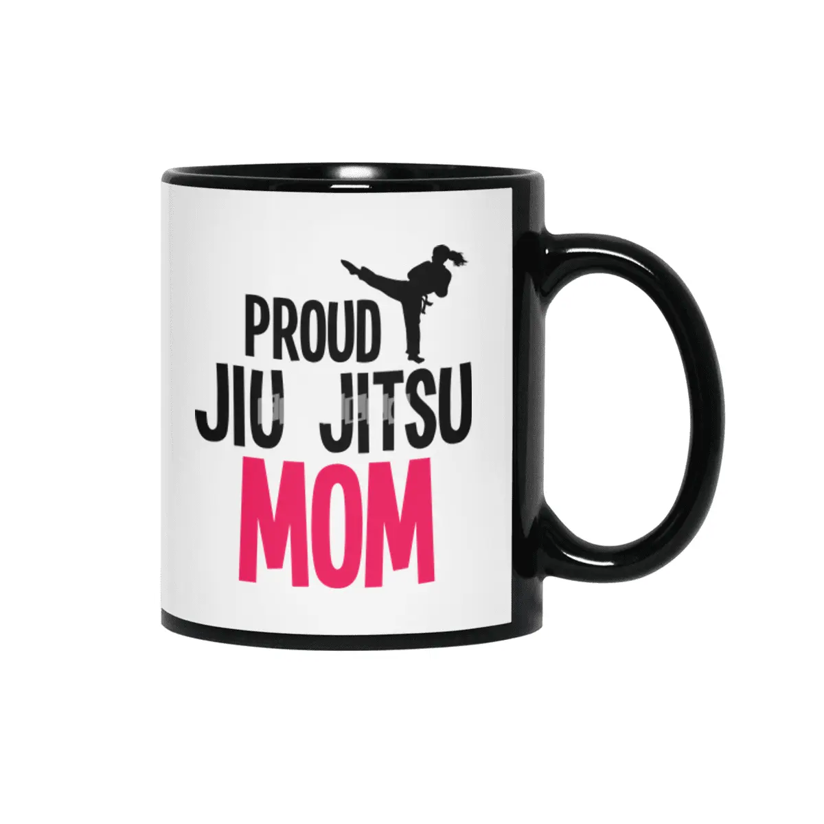 Proud Jiu Jitsu Mom BJJ Martial Arts Siyah Kupa