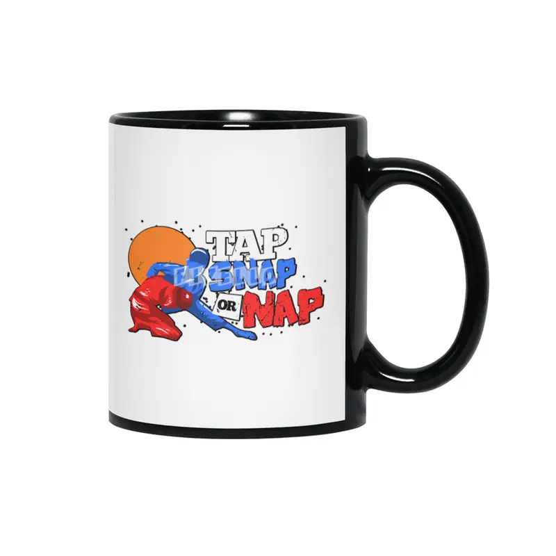 Tap Snap Or Nap Jiu Jitsu BJJ Martial Arts Siyah Kupa