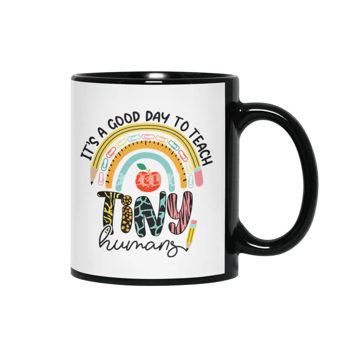 It's A Good Day To Teach Tiny Humans Shirt, Preschool Teacher Shirt, Back to School Shirt Siyah Kupa
