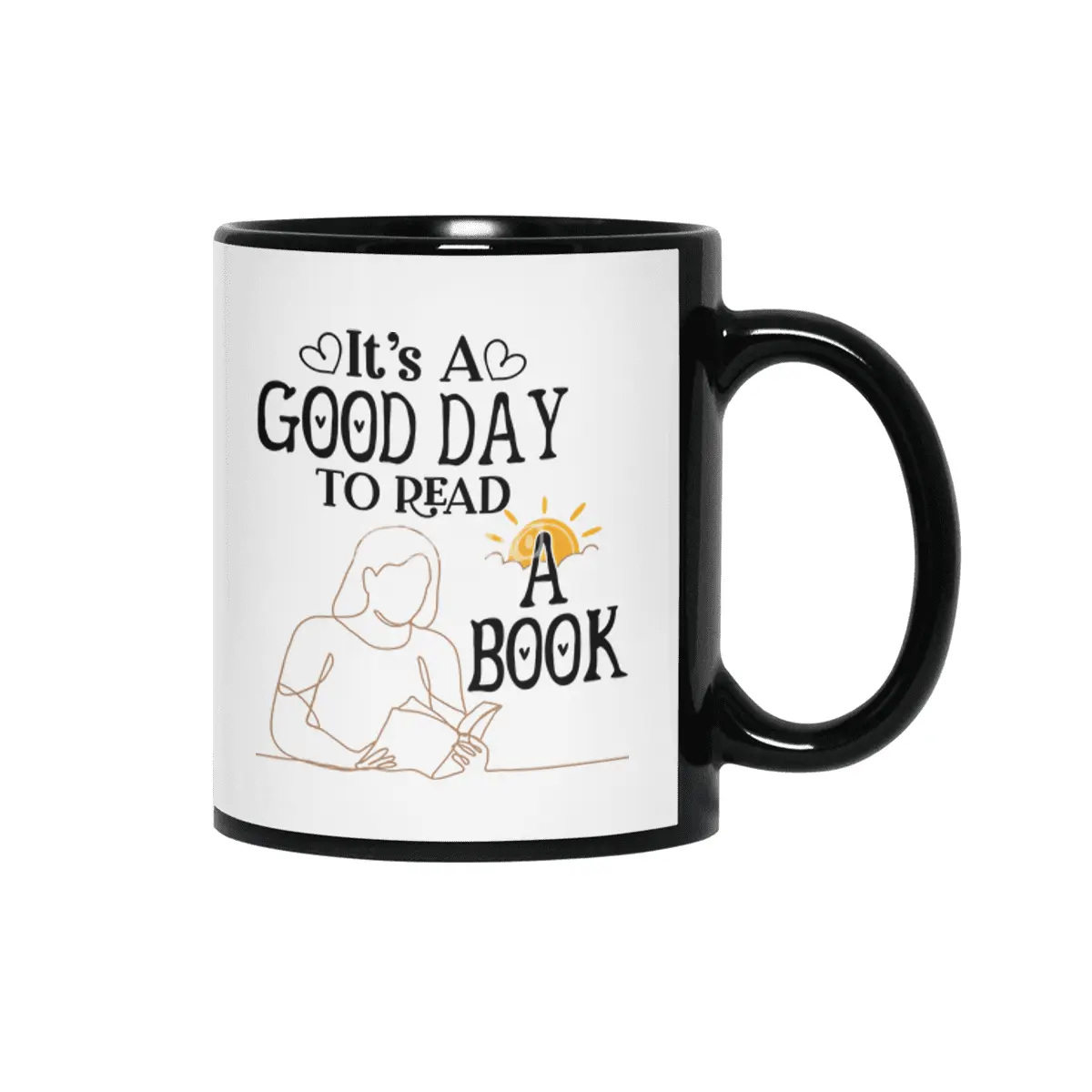 Its A Good Day To Read Shirt, Bookish Shirt, Book Sweatshirt, Poet Shirt, Literature Shirt Siyah Kupa