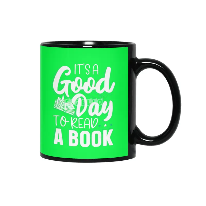 Mens Its A Good Day To Read A Book Reading Siyah Kupa