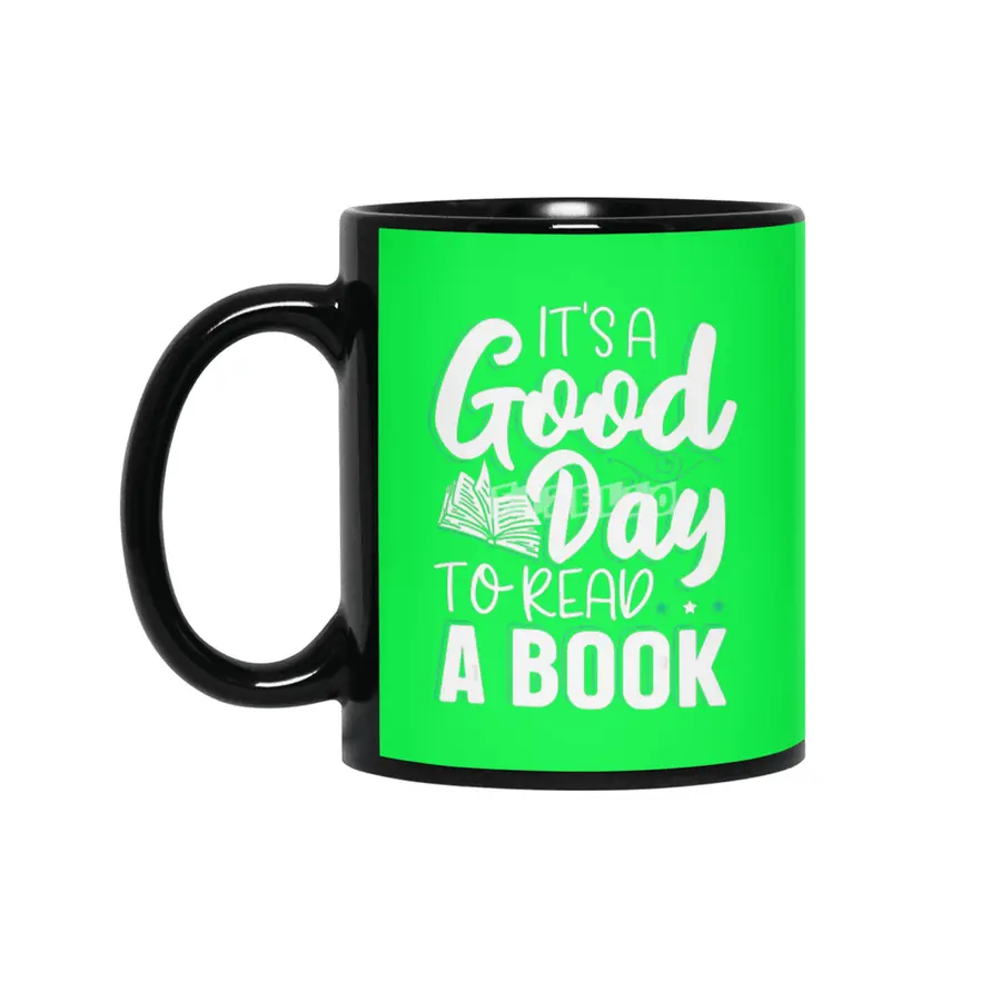 Mens Its A Good Day To Read A Book Reading Siyah Kupa