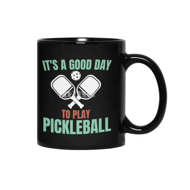 it's a good day to play pickleball funny pickleball Siyah Kupa