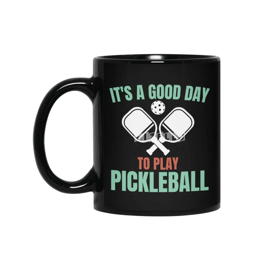 it's a good day to play pickleball funny pickleball Siyah Kupa