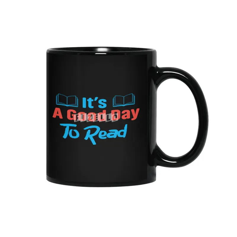 IT'S A GOOD DAY ...CUSTOM BOOK T SHIRT Siyah Kupa