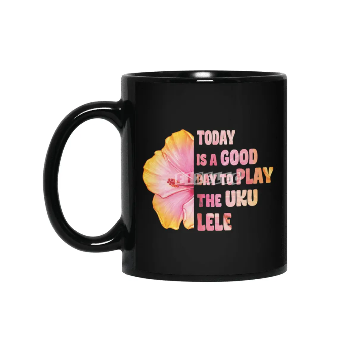 Today is a good day to play the Ukulele with Hibiscus Siyah Kupa