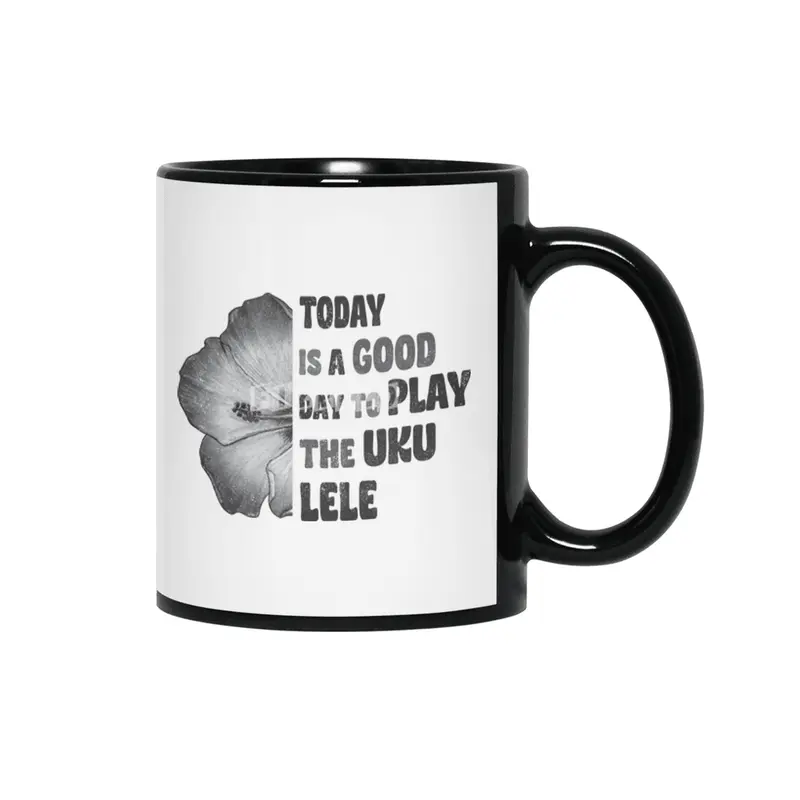 Today is a good day to play the Ukulele with Hibiscus Siyah Kupa